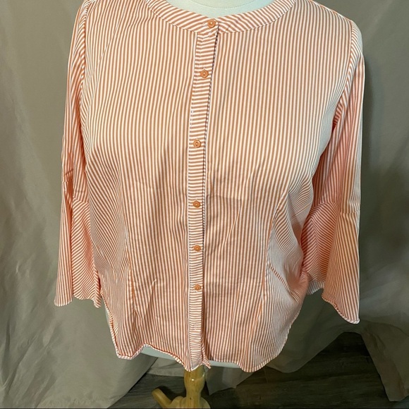 Linea by Louis Dell Olio 20W Striped Top - Picture 2 of 7